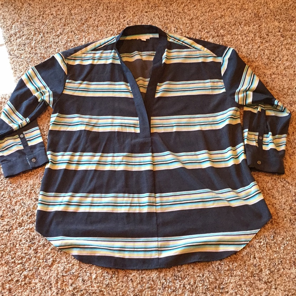 Beautiful Gap Tunic Gray Stripes M